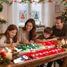 Load image into Gallery viewer, Paint by Numbers Front Door Hanging Banners - Christmas Eve