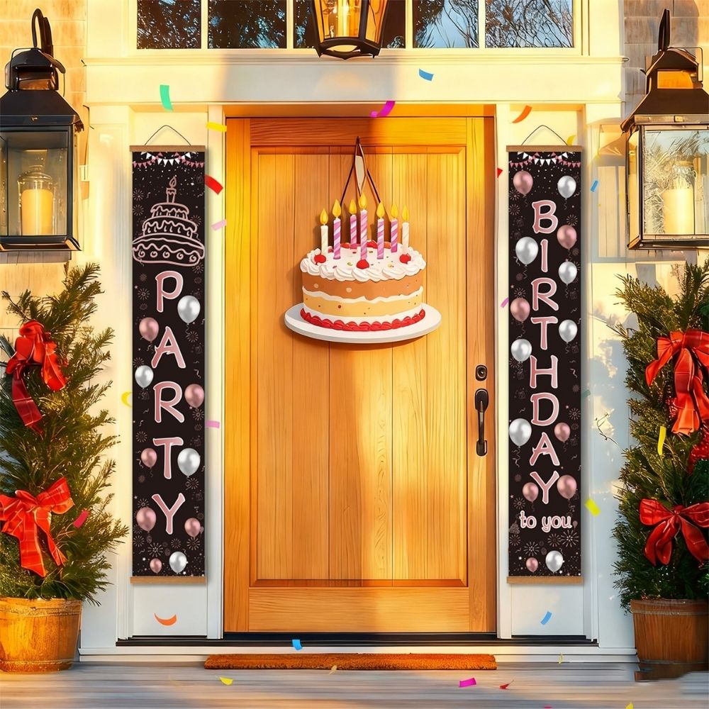 Paint by Numbers Front Door Hanging Banners - Party Garland