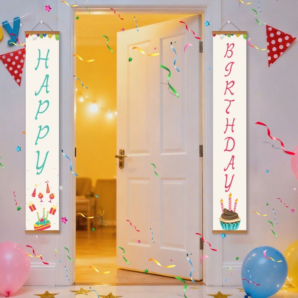 Paint by Numbers Front Door Hanging Banners - Fun Streamers