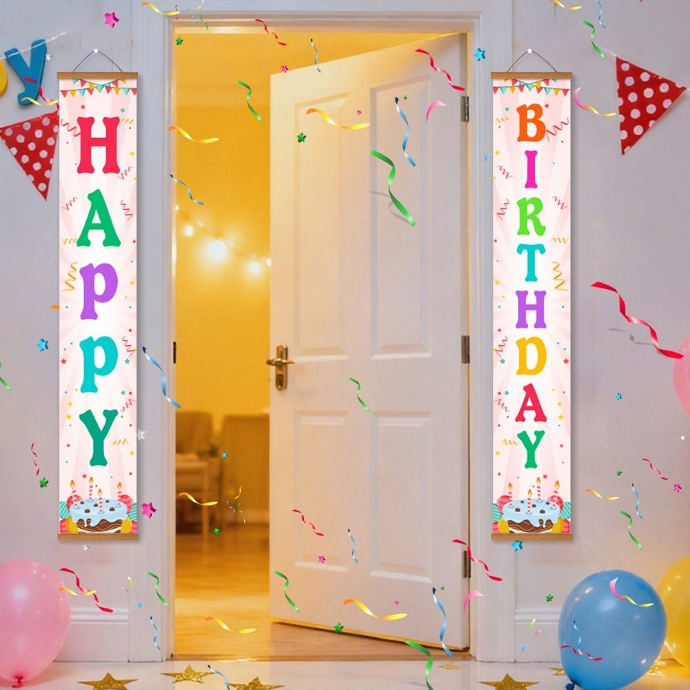 Paint by Numbers Front Door Hanging Banners - Celebration Bunting