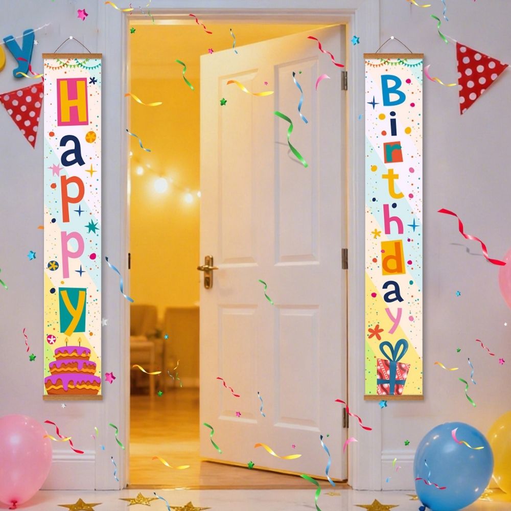 Paint by Numbers Front Door Hanging Banners - Festive Flags