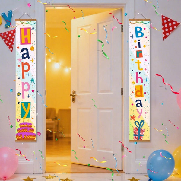 Paint by Numbers Front Door Hanging Banners - Festive Flags