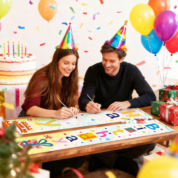 Paint by Numbers Front Door Hanging Banners - Festive Flags