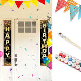 Paint by Numbers Front Door Hanging Banners - Colorful Garland Figured'Art