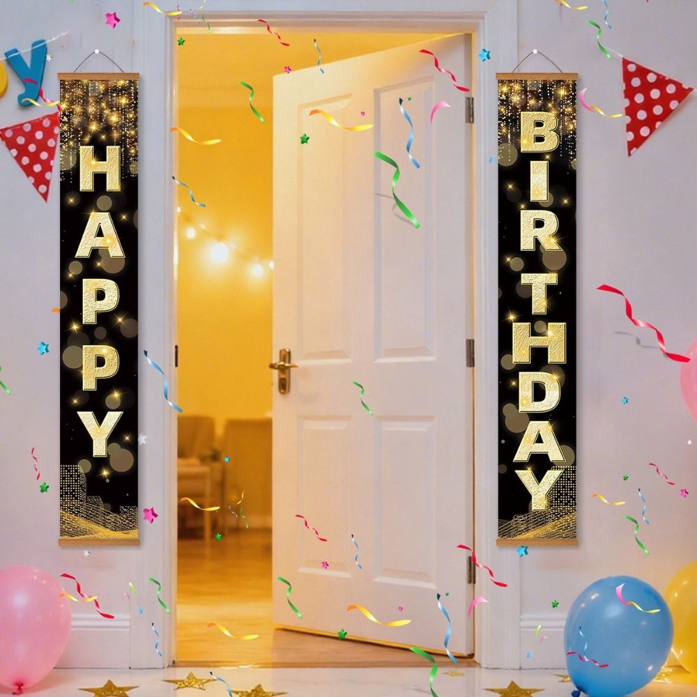 Paint by Numbers Front Door Hanging Banners - Colorful Garland