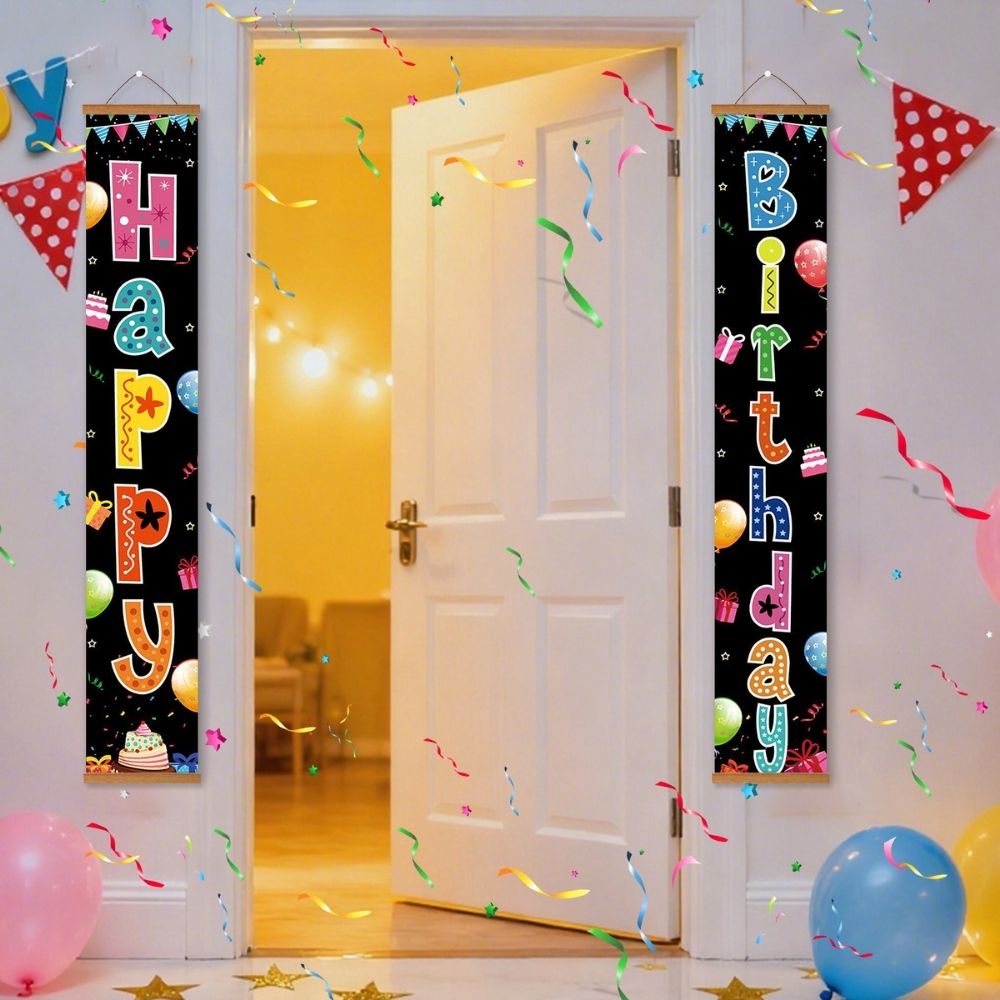 Paint by Numbers Front Door Hanging Banners - Joyful Festoon