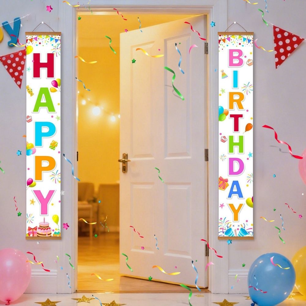 Paint by Numbers Front Door Hanging Banners - Festive Streamers