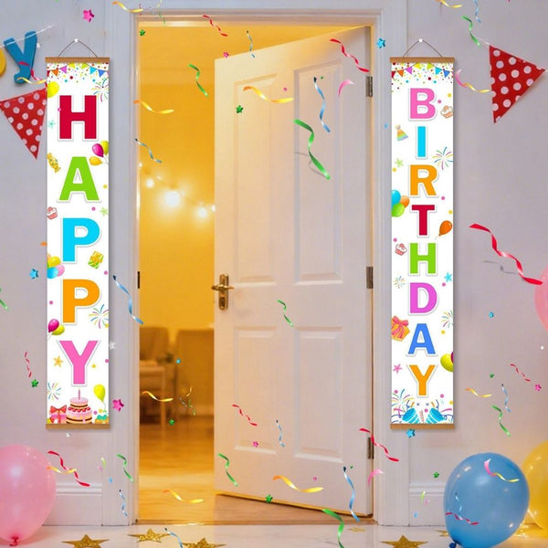 Paint by Numbers Front Door Hanging Banners - Festive Streamers