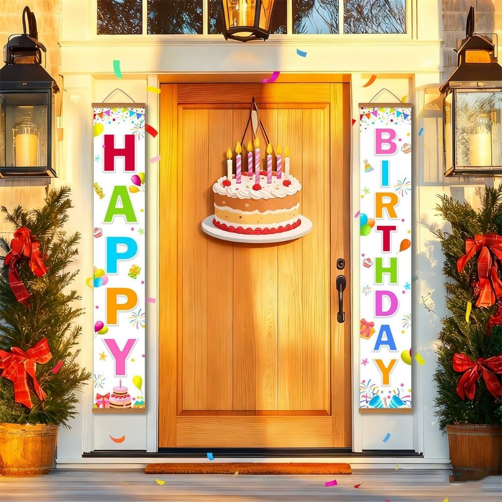 Paint by Numbers Front Door Hanging Banners - Festive Streamers