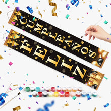 Load image into Gallery viewer, Paint by Numbers Front Door Hanging Banners - Birthday Bunting