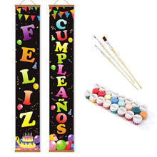 Load image into Gallery viewer, Paint by Numbers Front Door Hanging Banners - Sparkle Garland