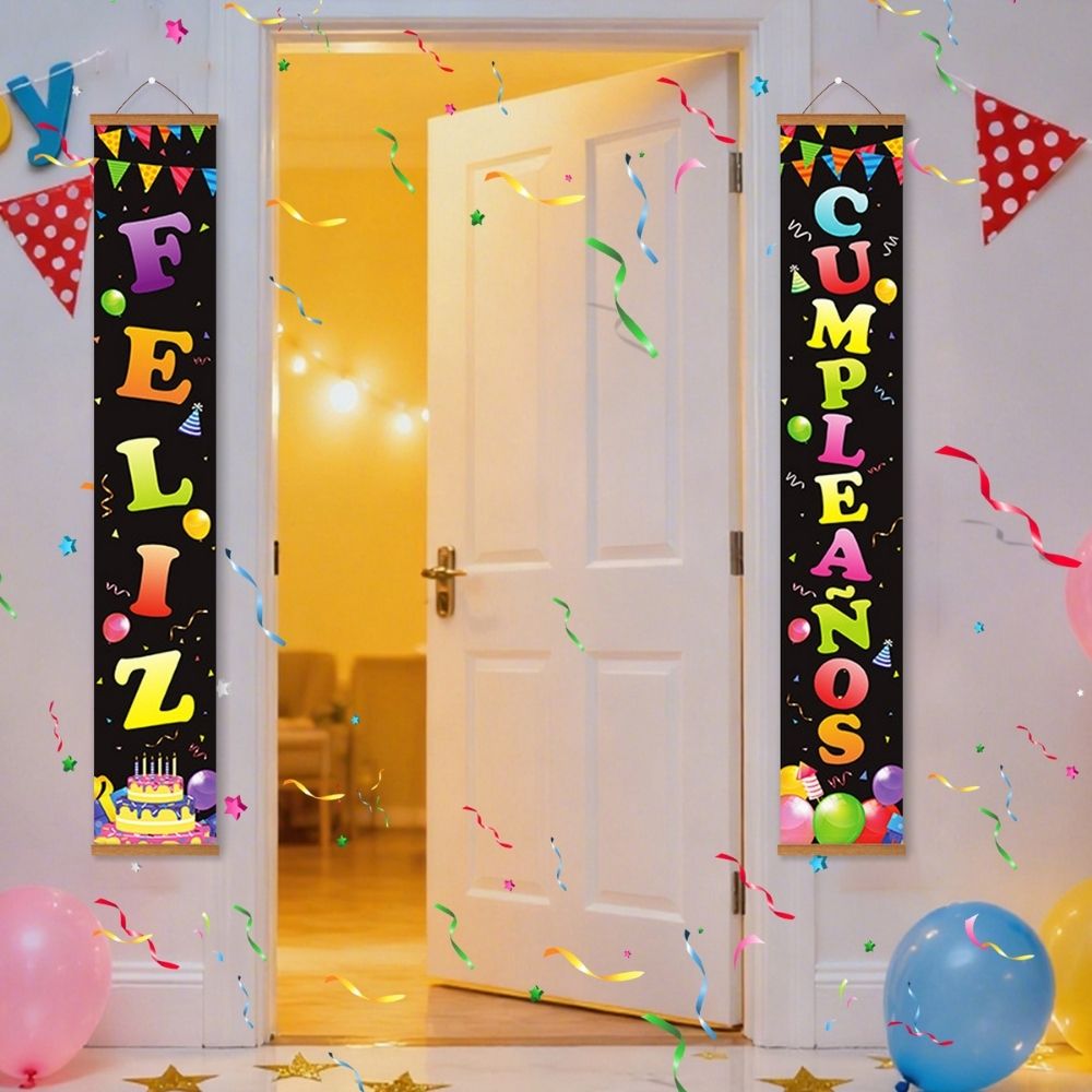 Paint by Numbers Front Door Hanging Banners - Sparkle Garland