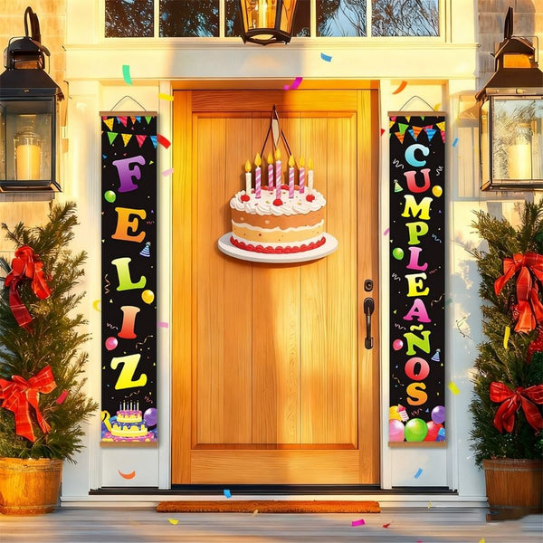 Paint by Numbers Front Door Hanging Banners - Sparkle Garland