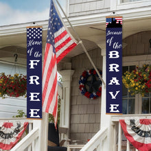 Load image into Gallery viewer, Paint by Numbers Front Door Hanging Banners - Red White Blue