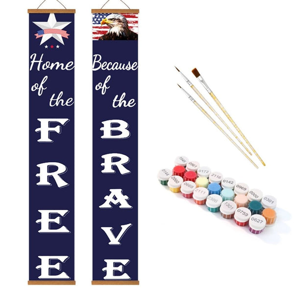 Paint by Numbers Front Door Hanging Banners - Liberty Festoon