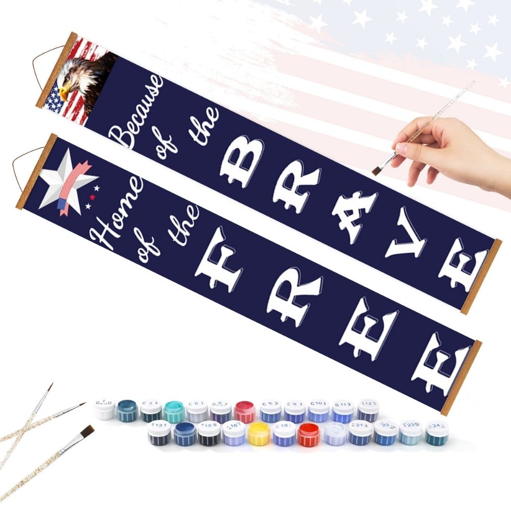 Paint by Numbers Front Door Hanging Banners - Liberty Festoon