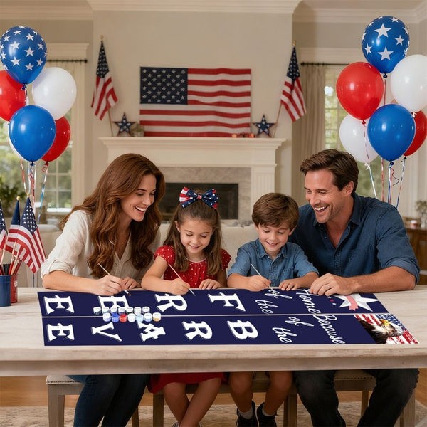 Paint by Numbers Front Door Hanging Banners - Liberty Festoon