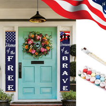 Load image into Gallery viewer, Paint by Numbers Front Door Hanging Banners - Patriot Festoon Figured'Art