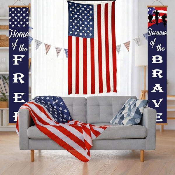 Paint by Numbers Front Door Hanging Banners - Patriot Festoon
