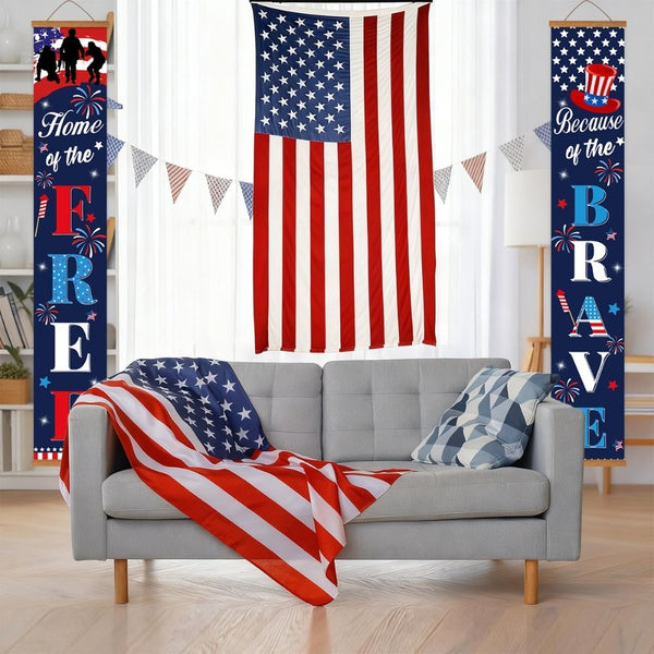 Paint by Numbers Front Door Hanging Banners - American Bunting