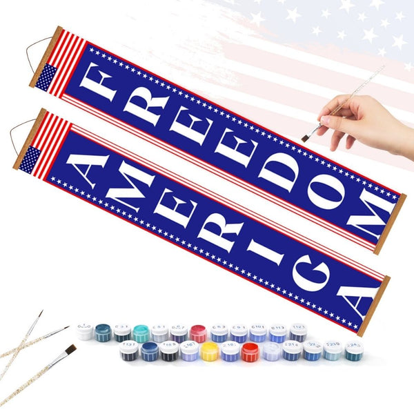 Paint by Numbers Front Door Hanging Banners - Yankee Pennants