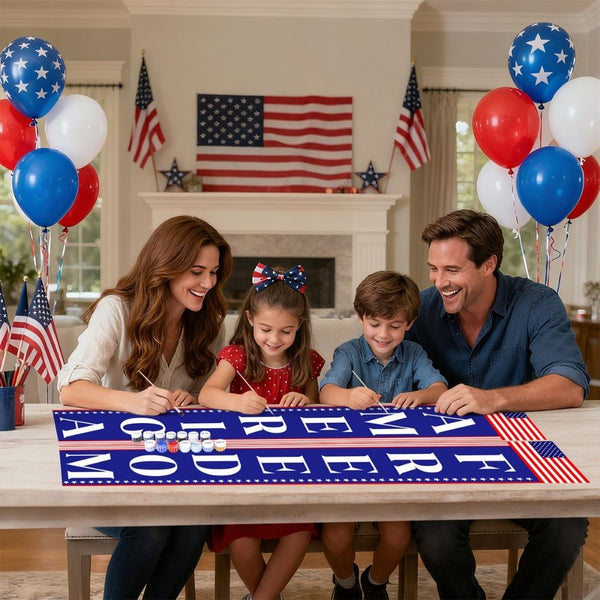 Paint by Numbers Front Door Hanging Banners - Yankee Pennants