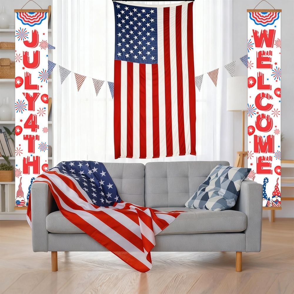 Paint by Numbers Front Door Hanging Banners - Freedom Bunting