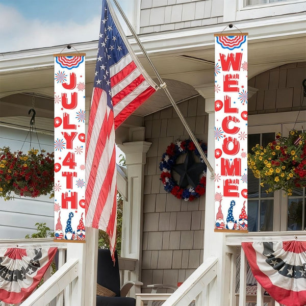 Paint by Numbers Front Door Hanging Banners - Freedom Bunting