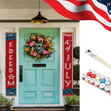 Load image into Gallery viewer, Paint by Numbers Front Door Hanging Banners - Patriotic Garland Figured'Art