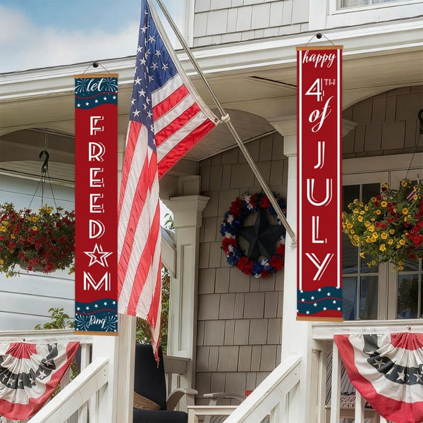 Paint by Numbers Front Door Hanging Banners - Patriotic Garland