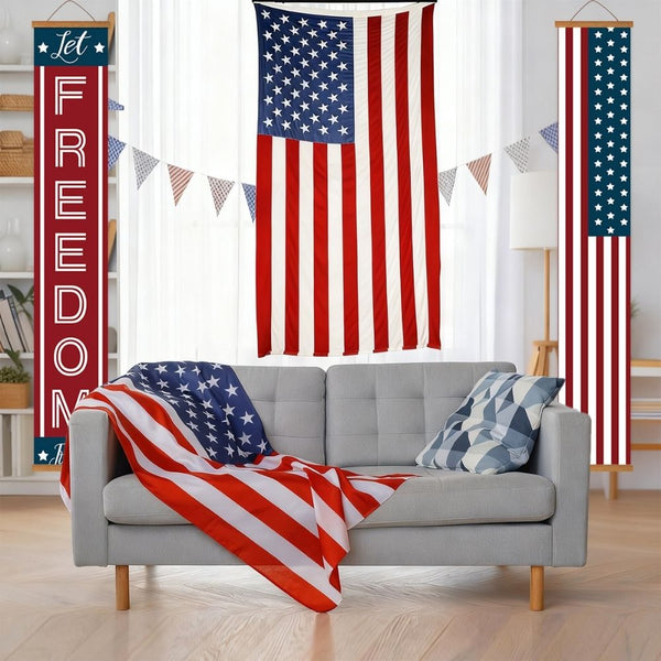 Paint by Numbers Front Door Hanging Banners - Stars Garland