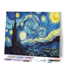 Load image into Gallery viewer, Diamond Painting Framed Packaging - Starry Night