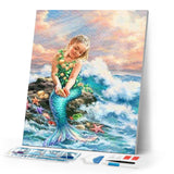 Diamond Painting | Diamond Painting - Little Mermaid | Diamond Painting Romance romance | FiguredArt