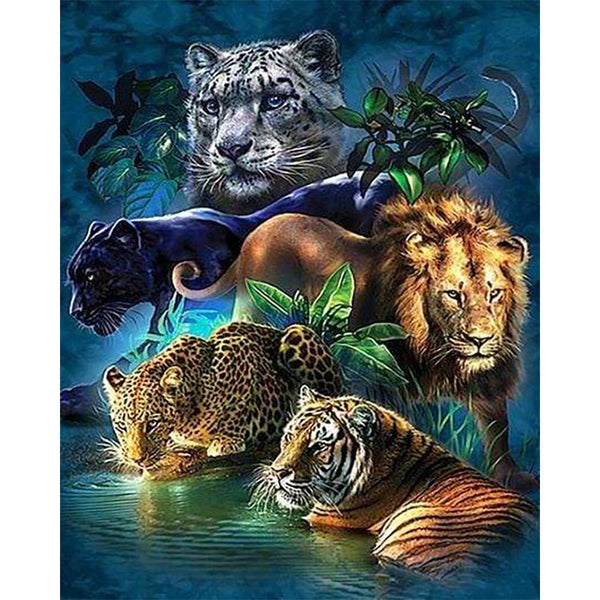 Diamond Painting - Animals of the Jungle