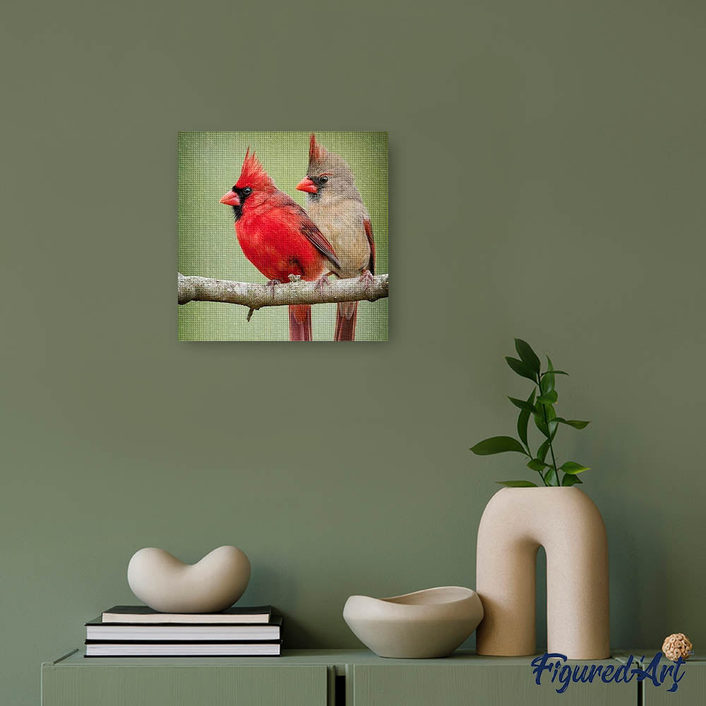 Diamond Painting - Two Birds on a branch