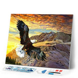 Diamond Painting | Diamond Painting - Flight of the Eagle | animals Diamond Painting Animals eagles | FiguredArt