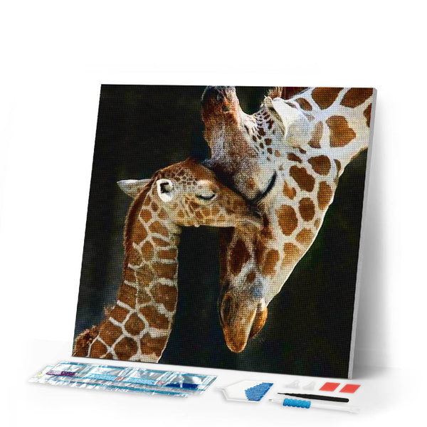 Diamond Painting | Diamond Painting - The Giraffe Family | animals Diamond Painting Animals giraffes | FiguredArt