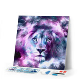 Diamond Painting | Diamond Painting - Lion Head Fancy | animals Diamond Painting Animals lions | FiguredArt