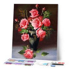 Load image into Gallery viewer, Diamond Painting - Rose Vase