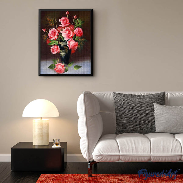 Diamond Painting - Rose Vase