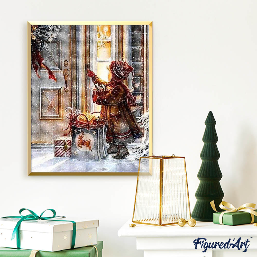 Diamond Painting - Girl on Christmas night