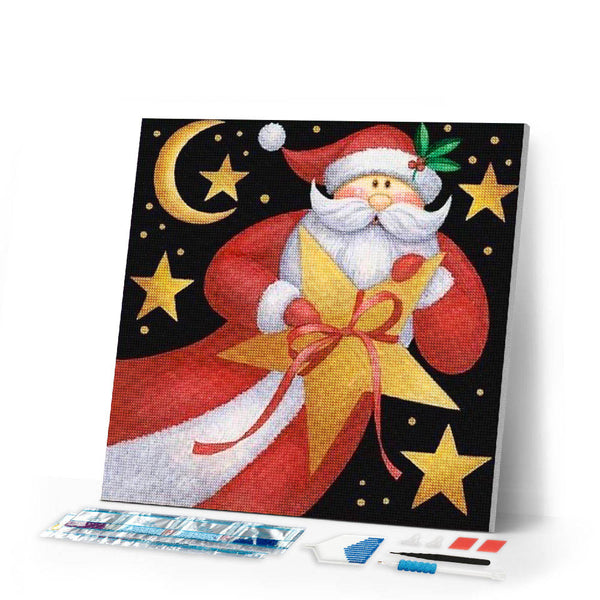 Diamond Painting | Diamond Painting - Santa Claus Cartoon | christmas Diamond Painting Religion religion | FiguredArt
