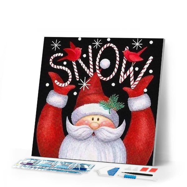 Diamond Painting | Diamond Painting - Santa Claus Snow | christmas Diamond Painting Religion religion | FiguredArt
