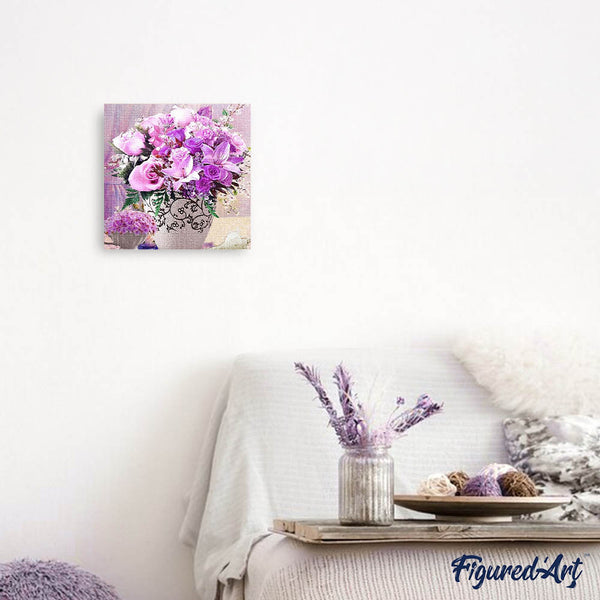 Diamond Painting - Purple Flowers