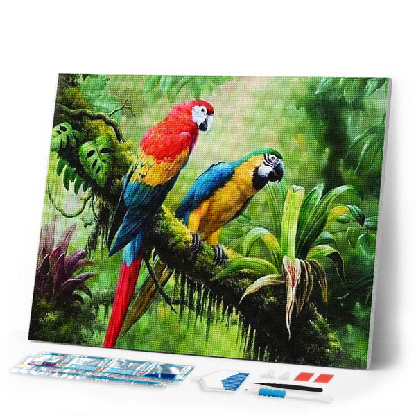 Diamond Painting | Diamond Painting - The Parrots | animals birds Diamond Painting Animals parrots | FiguredArt