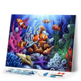 Diamond Painting | Diamond Painting - Clown Fish | animals Diamond Painting Animals fish | FiguredArt