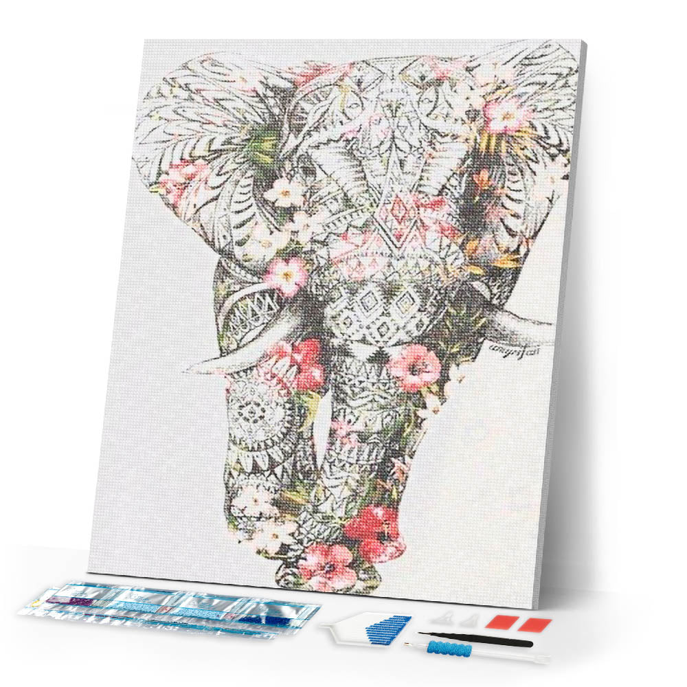 Diamond Painting | Diamond Painting - Elephant Design | animals Diamond Painting Animals elephants | FiguredArt