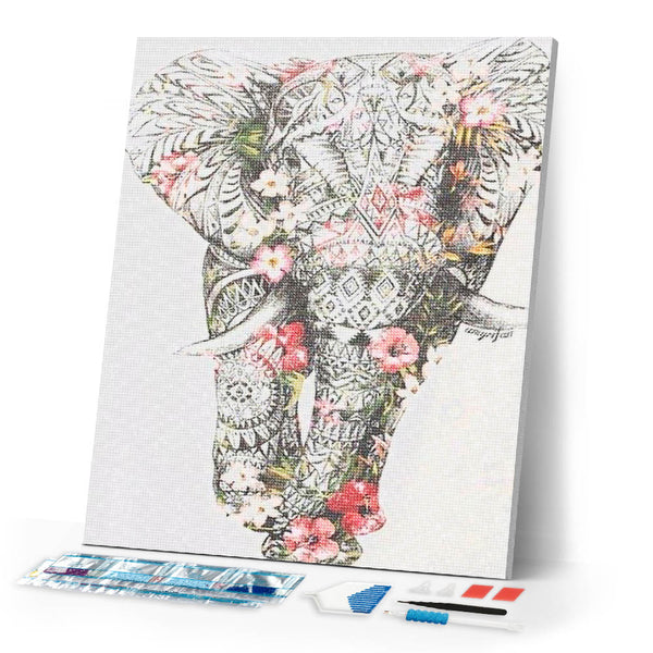 Diamond Painting | Diamond Painting - Elephant Design | animals Diamond Painting Animals elephants | FiguredArt