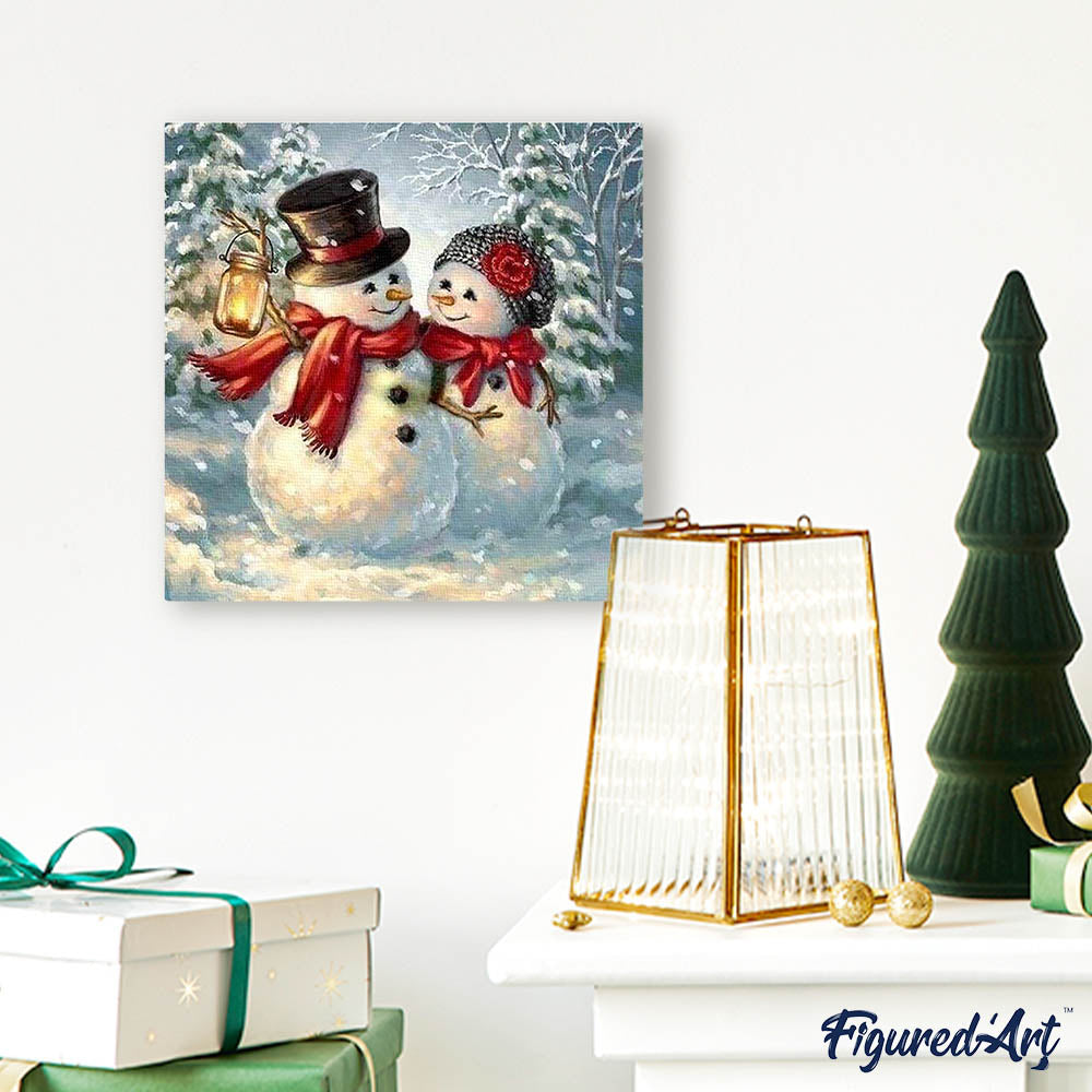 Diamond Painting - Snowmen
