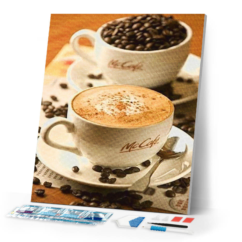 Diamond Painting | Diamond Painting - Coffee Mugs Mc | Diamond Painting kitchen kitchen | FiguredArt